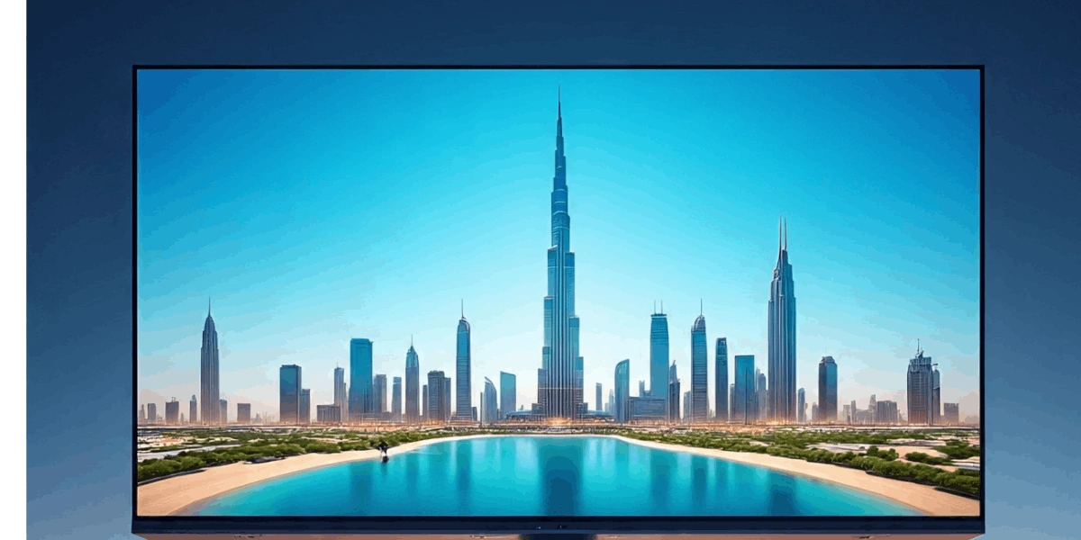 High-quality LED screen display installed in Dubai showing vibrant digital content for advertising and events