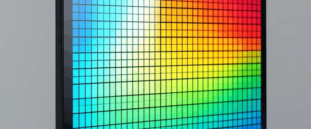 LED screen pixel pitch comparison showing different resolutions for indoor and outdoor display applications