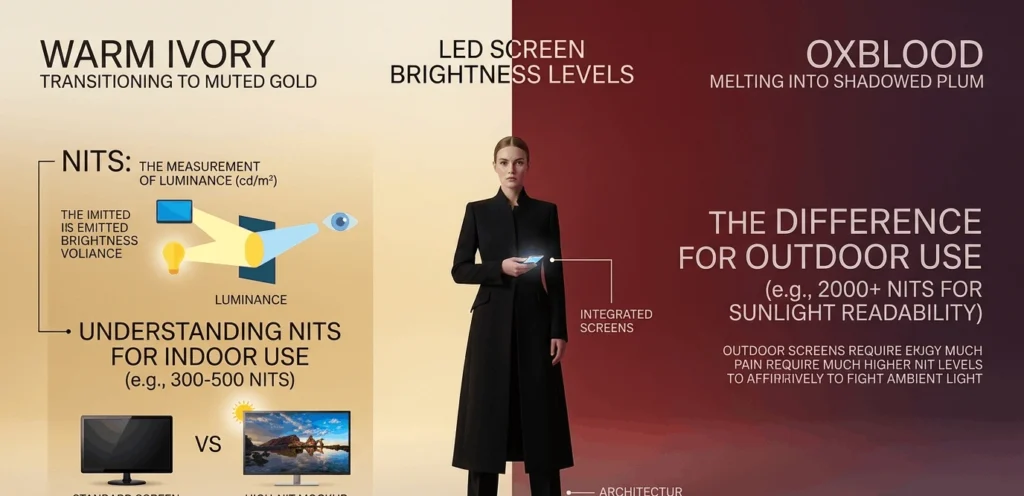LED Screen Brightness Levels: What “Nits” Mean for Outdoor vs Indoor Use