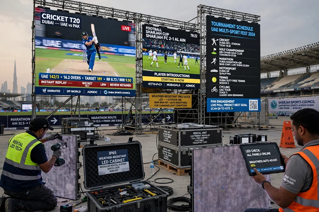 Fine pixel pitch LED display in conference hall