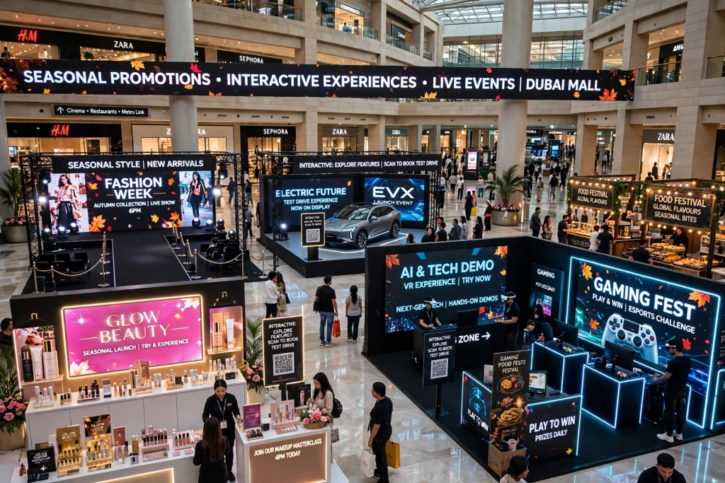 Professional LED video wall installation in Dubai