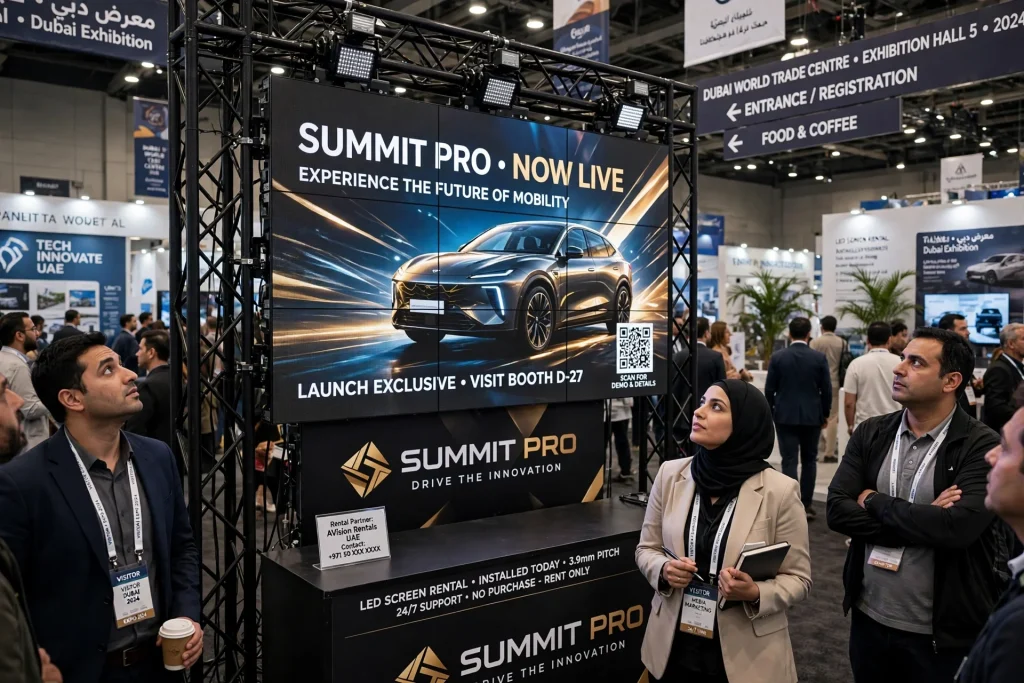 LED screen rental for marketing campaigns in Dubai