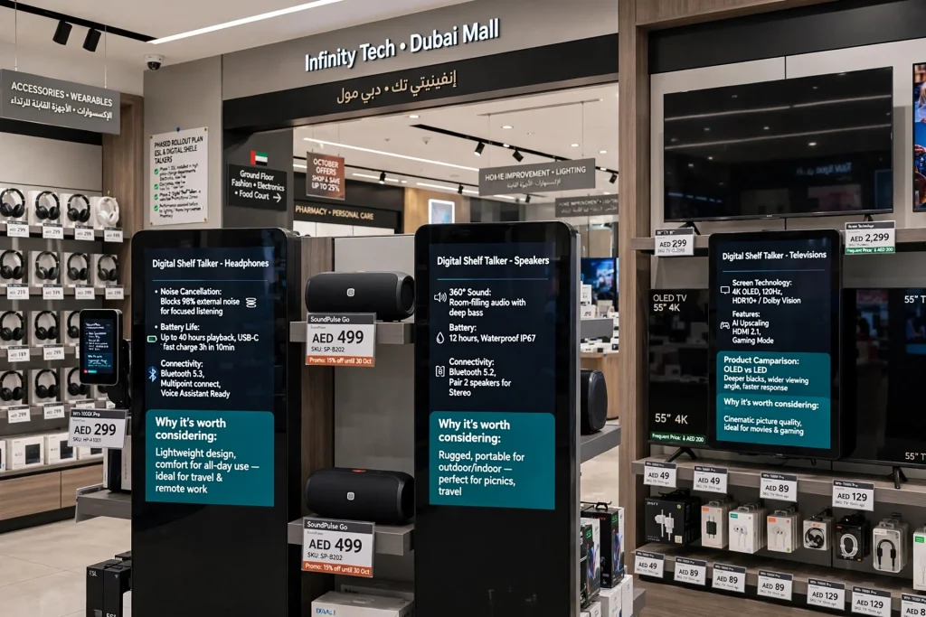 Electronic shelf label system connected to retail pricing management software